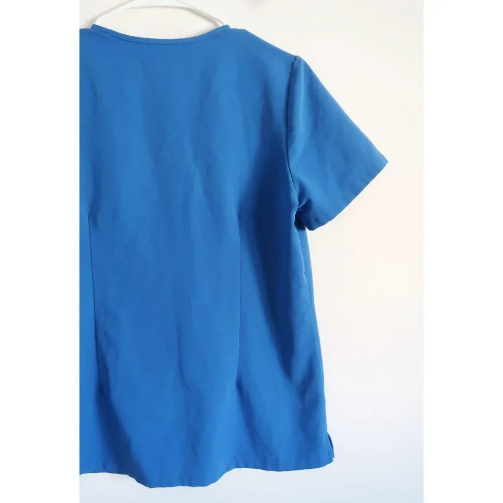 FIGS Blue V-Neck Scrub Top - Size Small - Picture 5 of 8